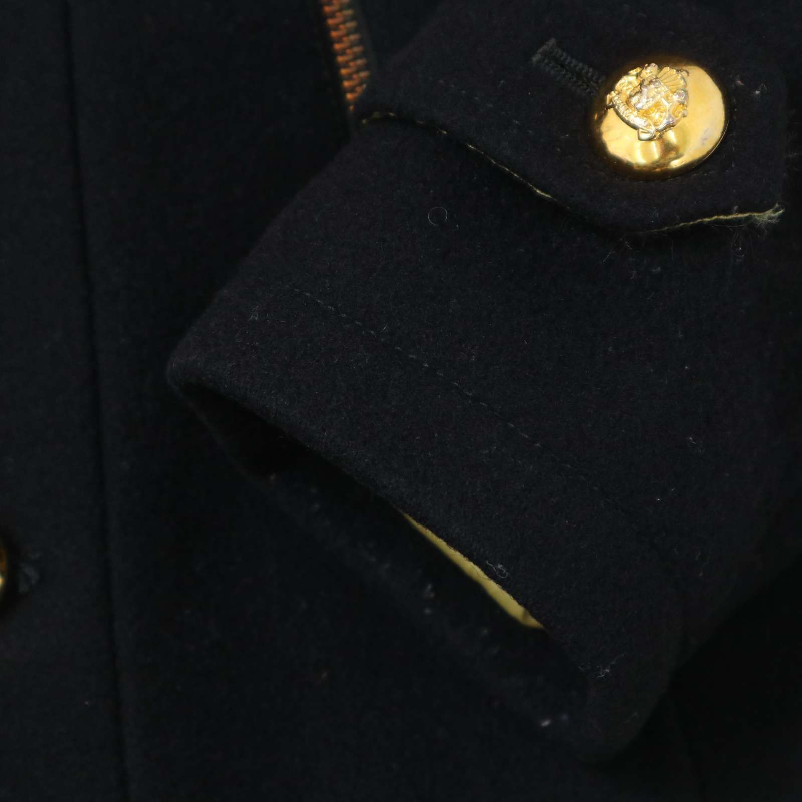 VANQUISH ヴァンキッシュ 秋冬 メルトン ウール☆ 刻印 金ボタン P