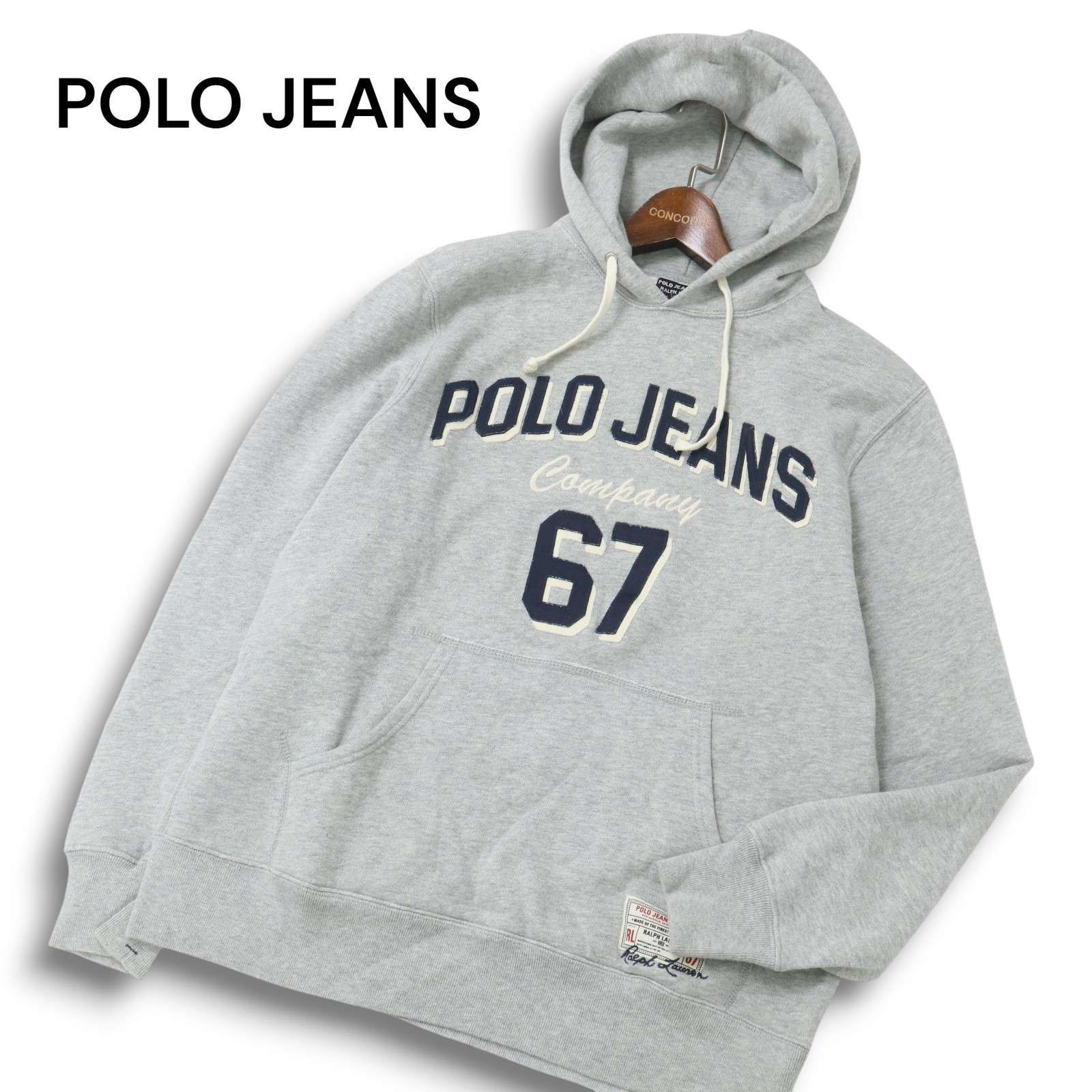 POLO JEANS COMPANY RalphLauren刺繍ロゴ　パーカー POLO JEANS COMPANY ラルフローレン 秋冬 67 ロゴ刺繍☆ スウェット 裏