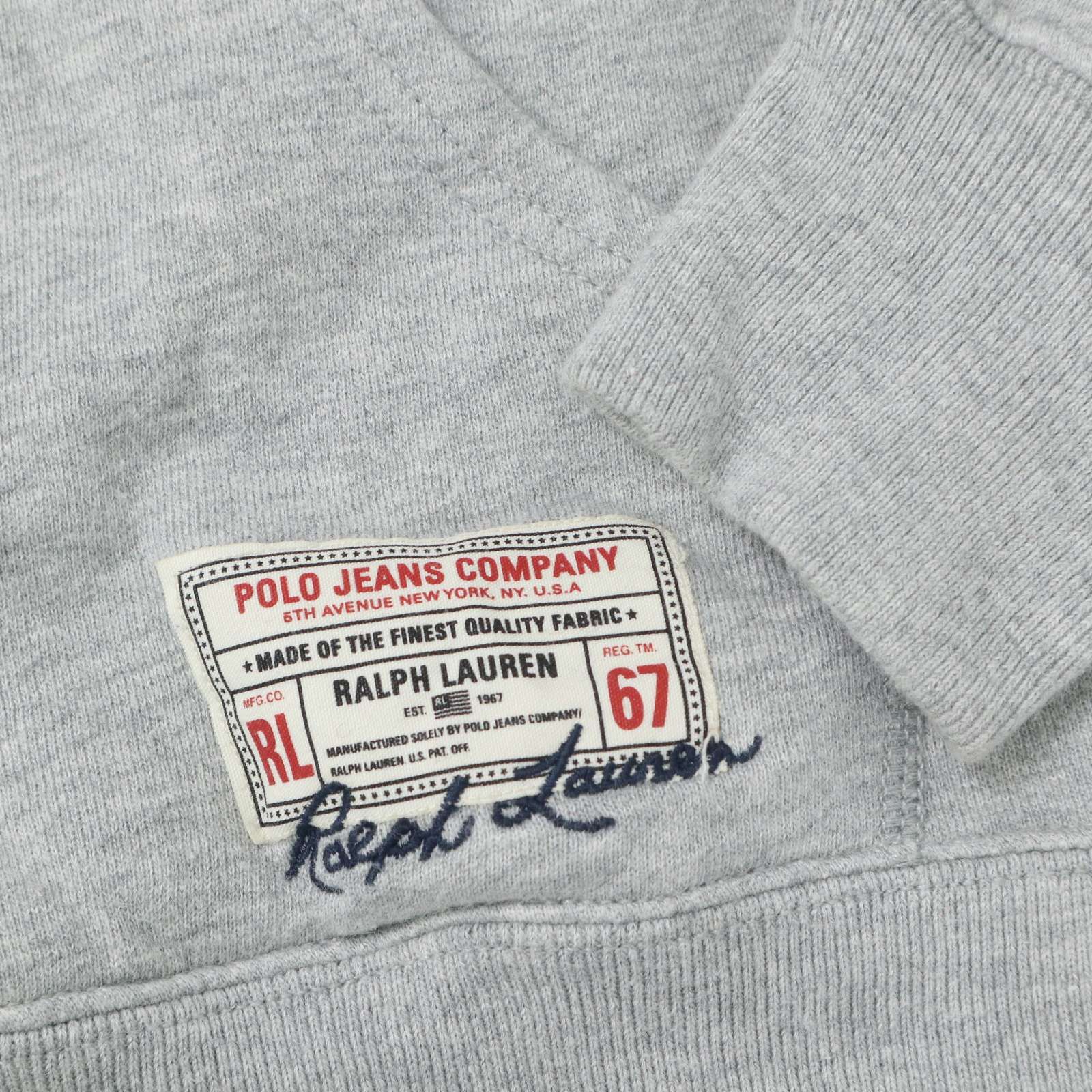 POLO JEANS COMPANY ラルフローレン 秋冬 67 ロゴ刺繍☆ スウェット 裏