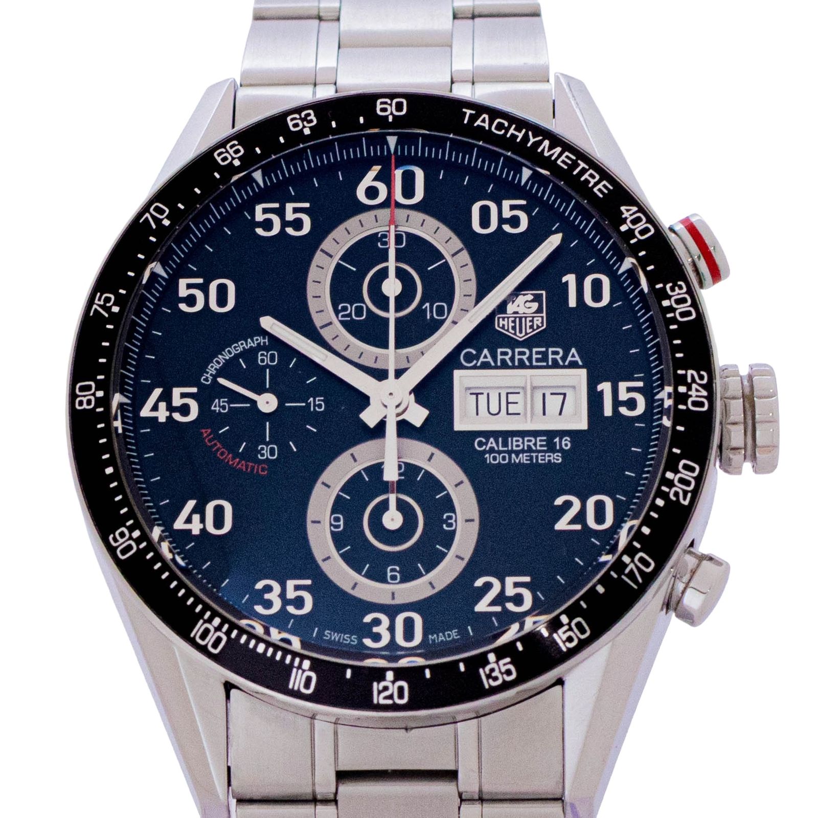 タグホイヤー TAG HEUER カレラ CV 2 A 10 BA 0796 Carrera 自動巻き 腕時計 メンズ ユニセックス 黒