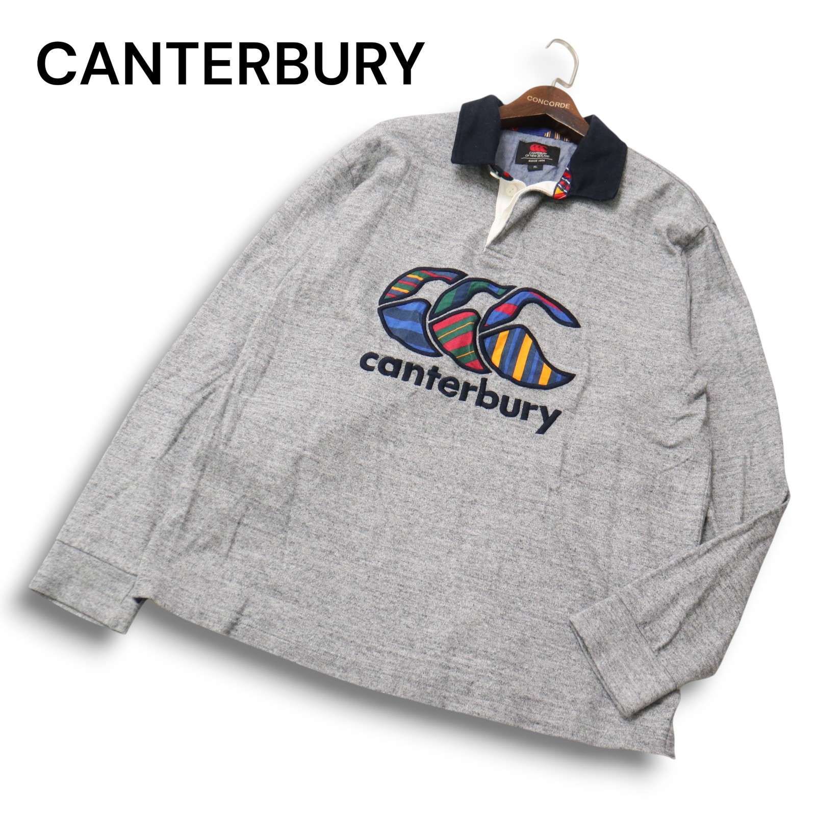 CANTERBURY カンタベリー ラグビー 通年☆ ビッグ ロゴ刺繍 長袖