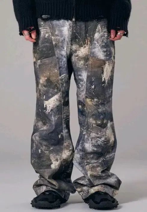 アイドンウォナセル カモフラージュ プリンティング カーゴ カモ パンツ