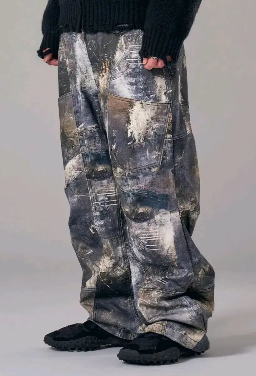 アイドンウォナセル カモフラージュ プリンティング カーゴ カモ パンツ