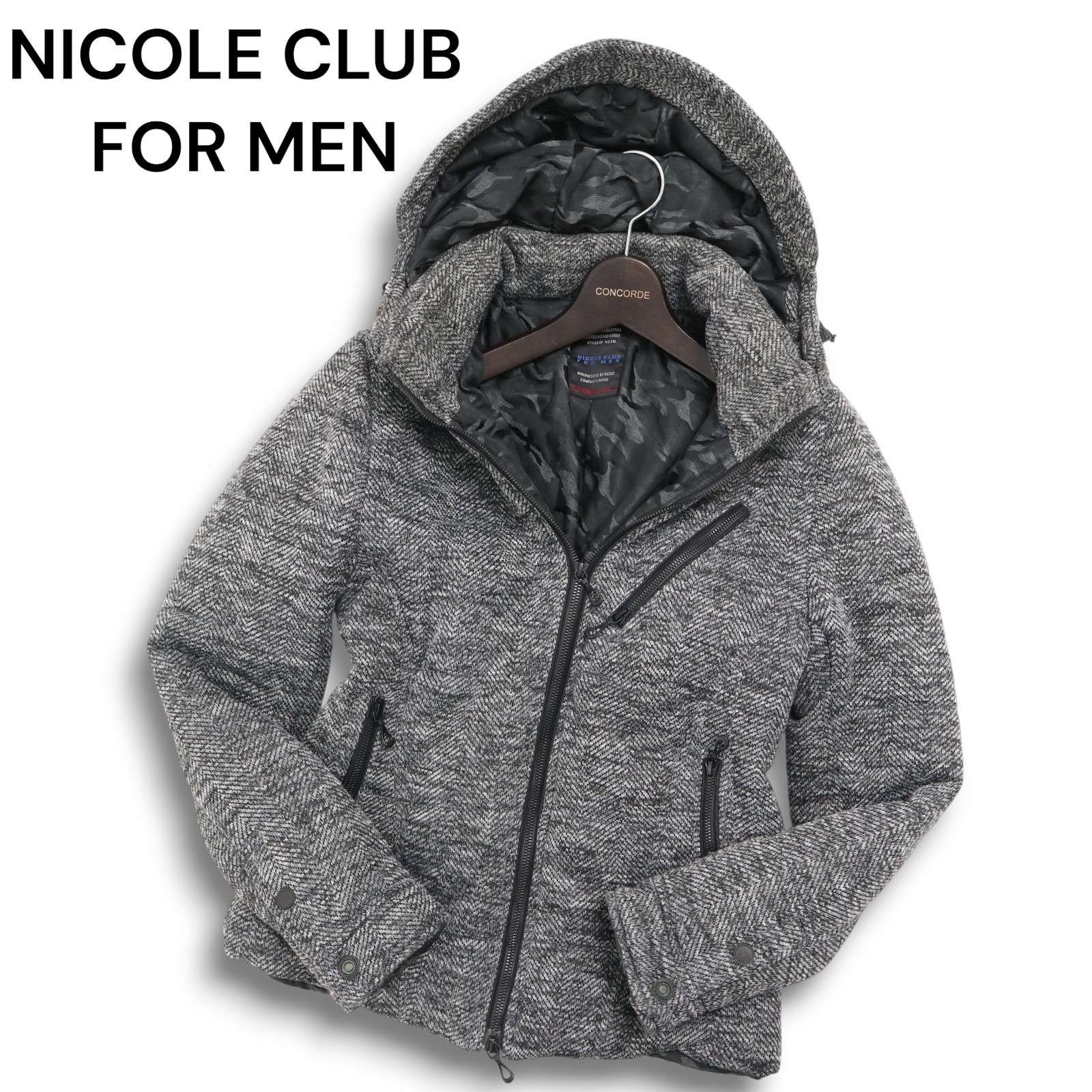 NICOLE CLUB FOR MEN ニコルクラブ フォーメン 中綿☆ ニット 