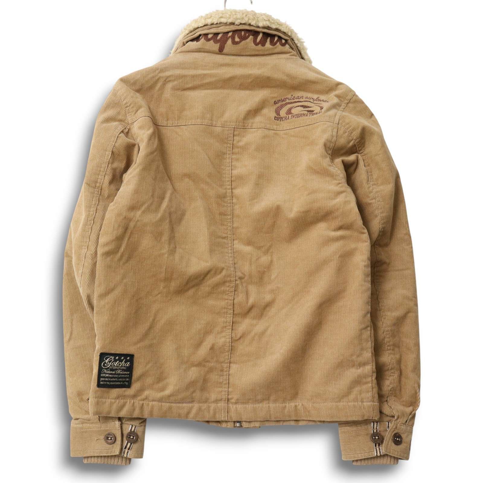 GOTCHA ガッチャ 秋冬 ボア☆ 袖中綿 ロゴ刺繍 コーデュロイ