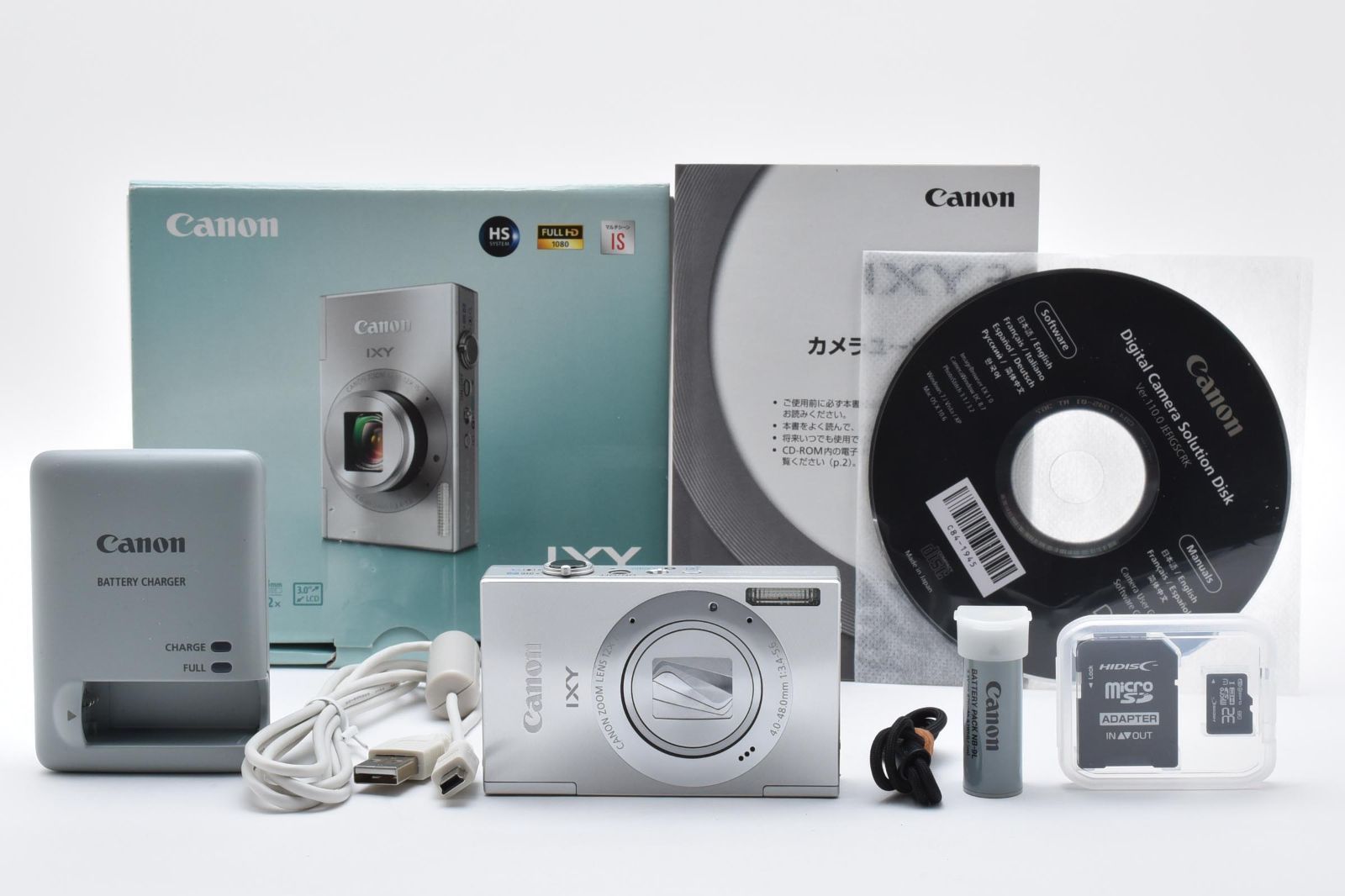 極美品】Canon IXY 3 PC1736 シルバー デジタルカメラ 本体 動作確認