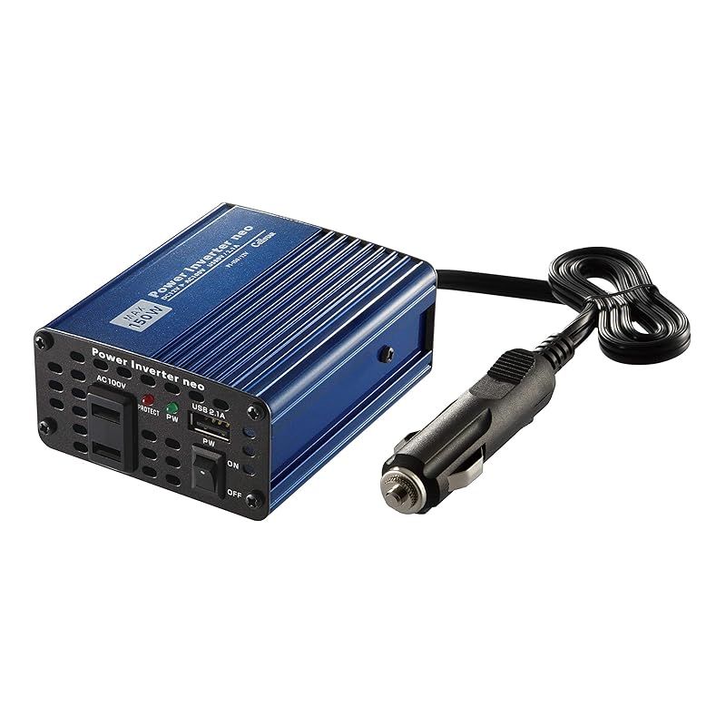 セルスター インバーター PI-150/12V 12V 定格出力120W USB対応 コード長70cm パワーインバーターネオ CELLSTAR 1