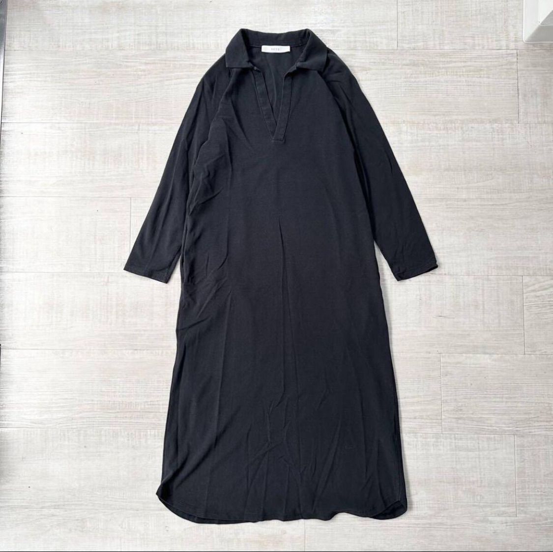 SEYA. セヤ polo jersey dress ポロ ジャージー ドレス スキッパー