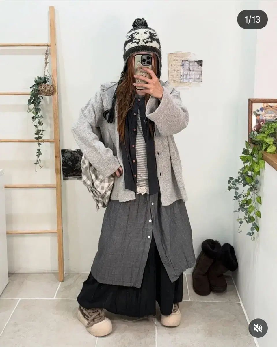 九井 一森ヴィンテージ カモフラメサン SAN 森ガール ヴィンテージ セット