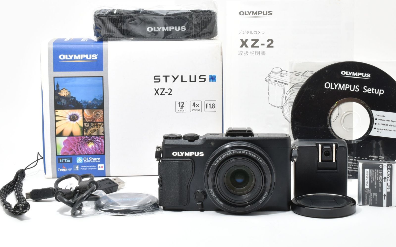 良品] オリンパス OLYMPUS STYLUS XZ-2 ブラック 箱付き #2681948A