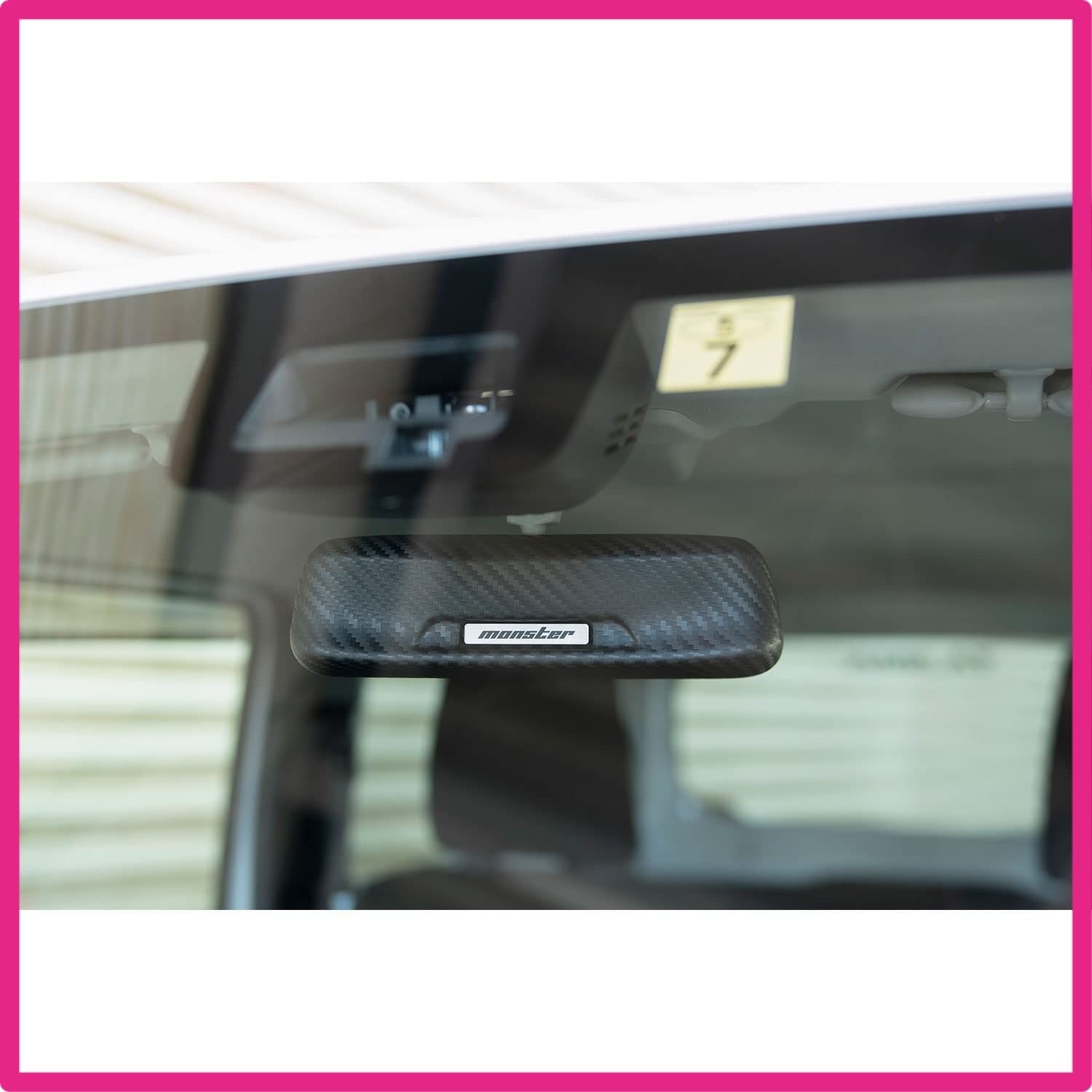 スズキ防眩機能付ミラー用 ルームミラーカウル スズキ防眩機能付ルームミラー車汎用 スイフトスポーツ ZC 33 S ジムニーシエラ JB 74 W ソリオ MA 37 他 カーボン柄 ルームミラーカバー 861000 7600 M