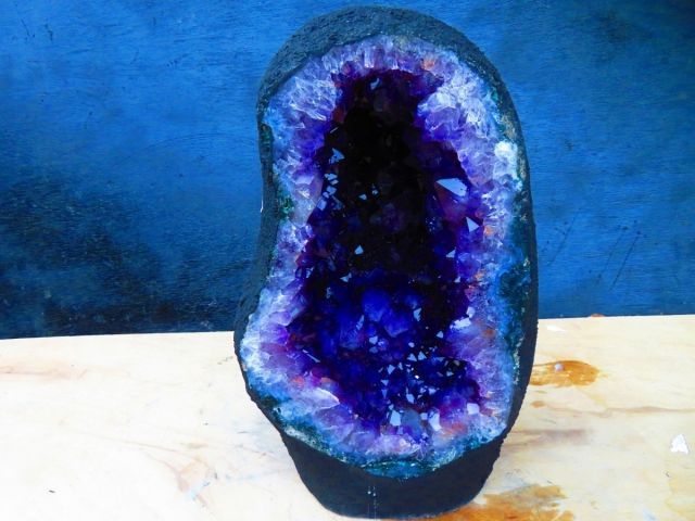 絶品濃い濃い超強パワー 超迫力 品 ウルグアイ産 天然水晶宝石 アメジストドーム超巨大57.31 kg 高さ500 mm tr 30445