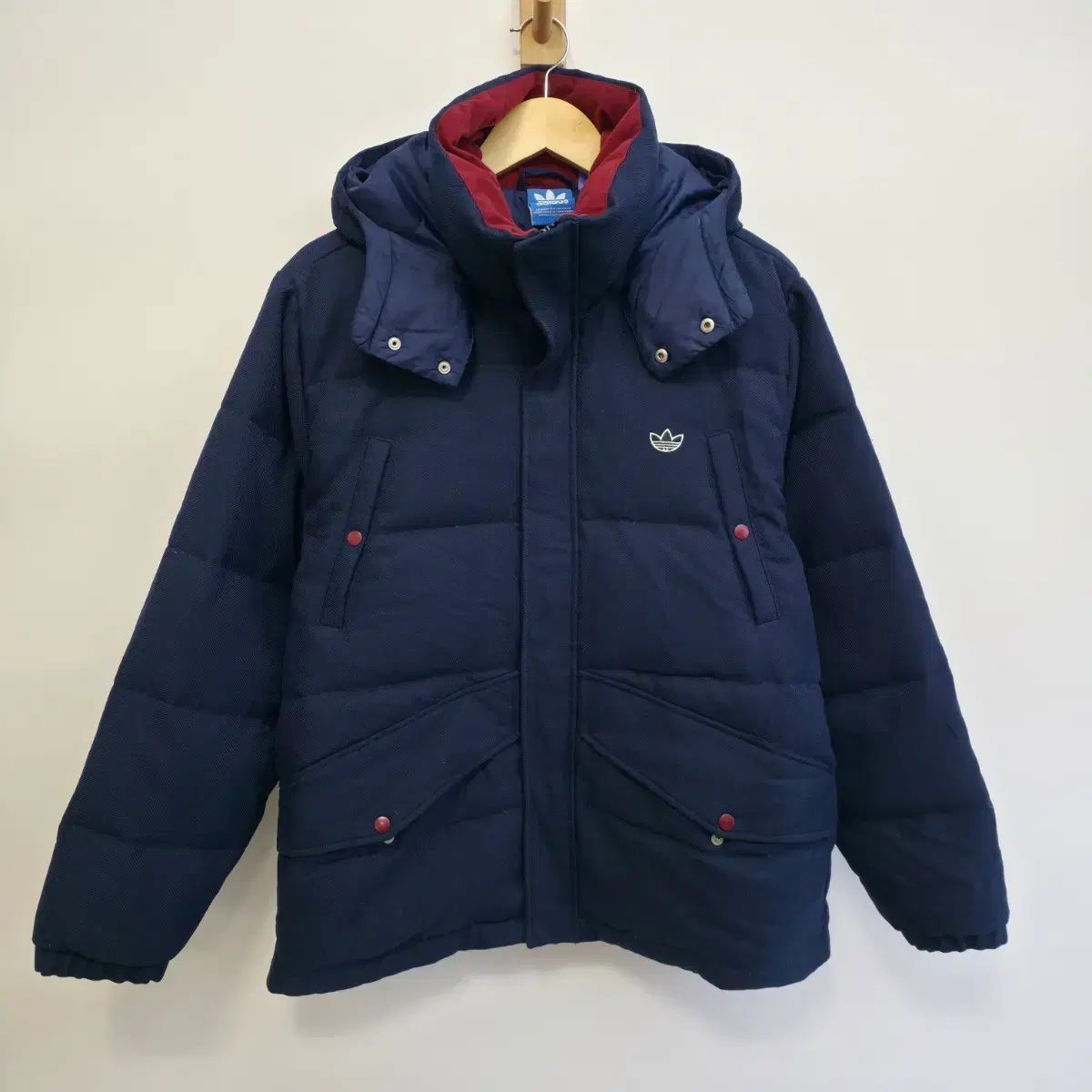 XL アディダス ファイヤーバード ダウン 公式 ジャケット ネイビー
