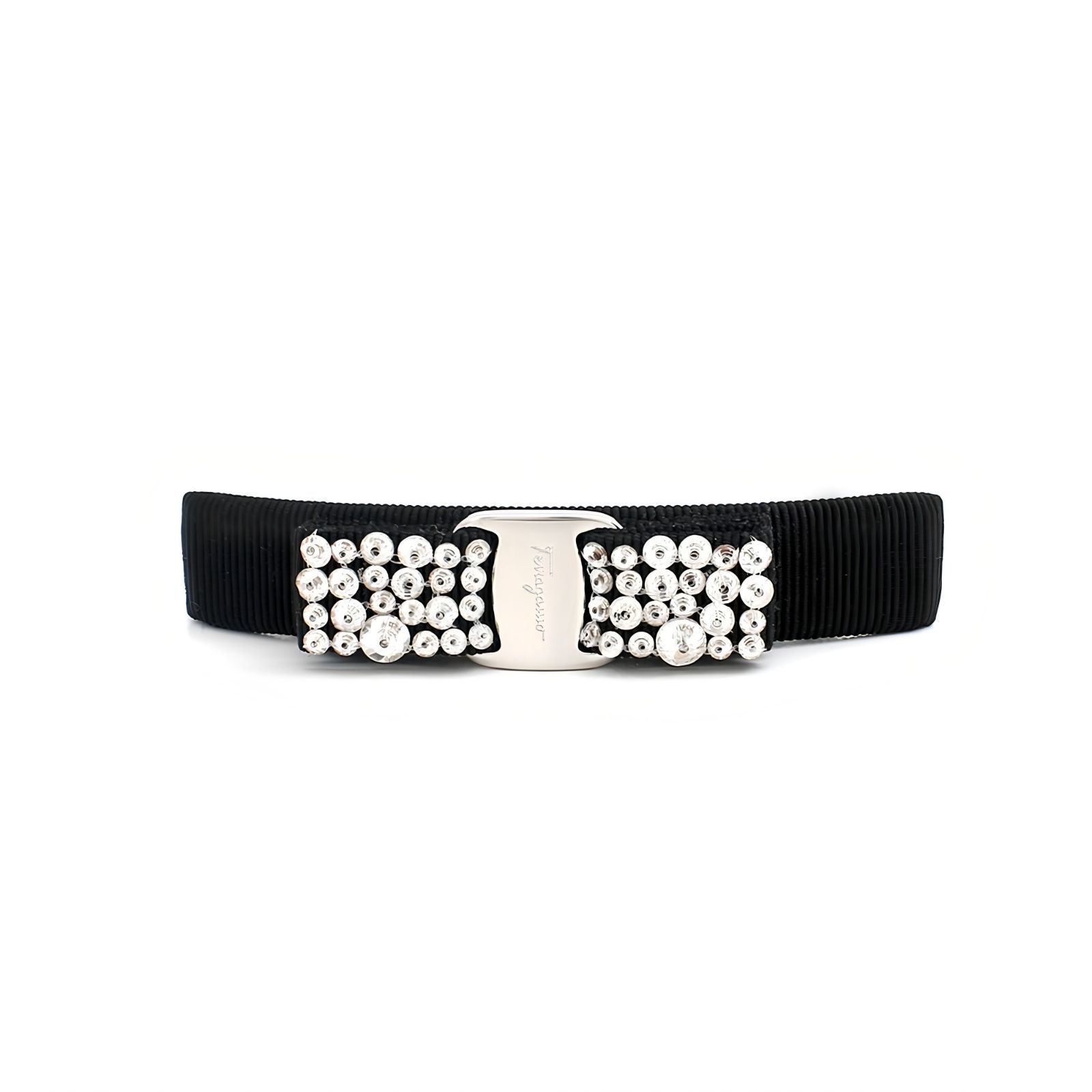 ギフト対応可】フェラガモ FERRAGAMO バレッタ VARA ribbon crystal