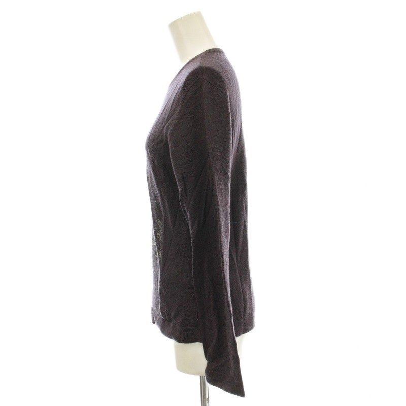 イタリヤ 伊太利屋 ニット カシミヤ混 セーター ラインストーン 長袖 9