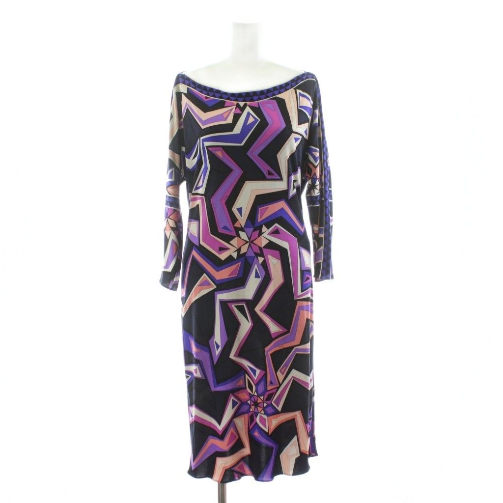 エミリオプッチ EMILIO PUCCI FIRENZE ワンピース ミモレ ロング 長袖