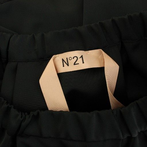 ヌメロヴェントゥーノ N°21 フレアスカート ミニ レース切替 ナイロン