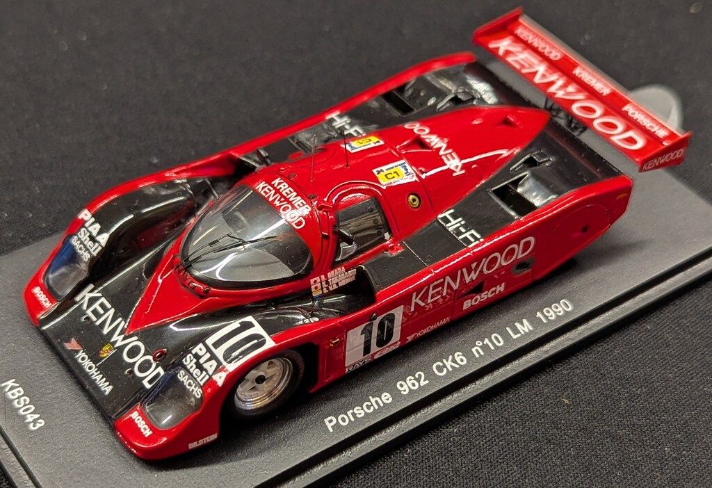 MINIMAX 1 43 Spark model Porsche 962 CK 6 No 10 LM 1990 KBS 043