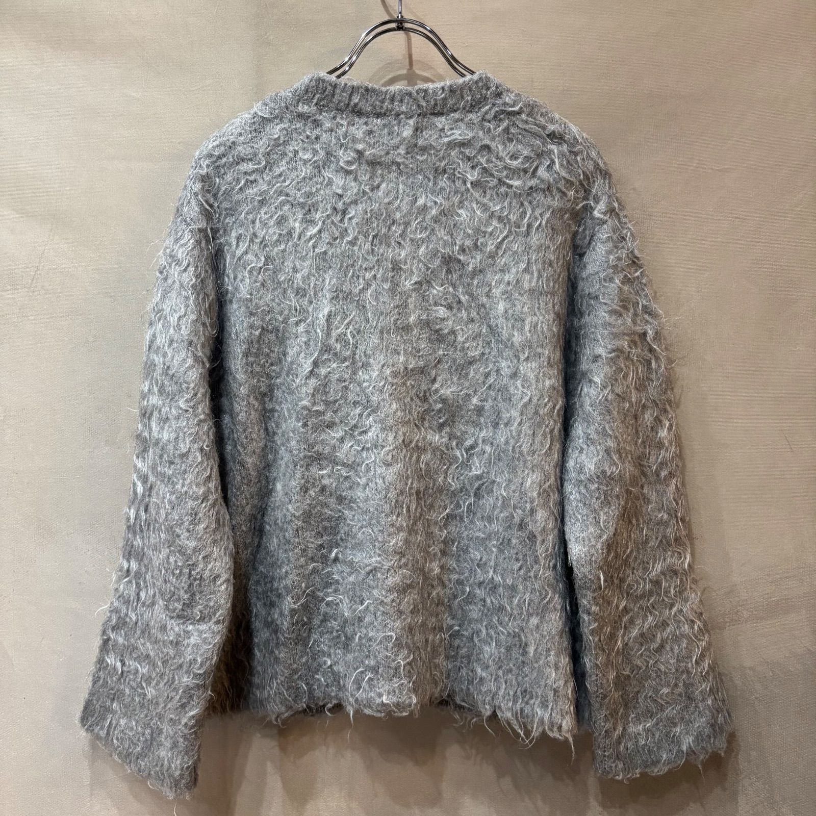 SLOBE IENA スローブイエナ シャギー ニットカーディガン グレー 36 23