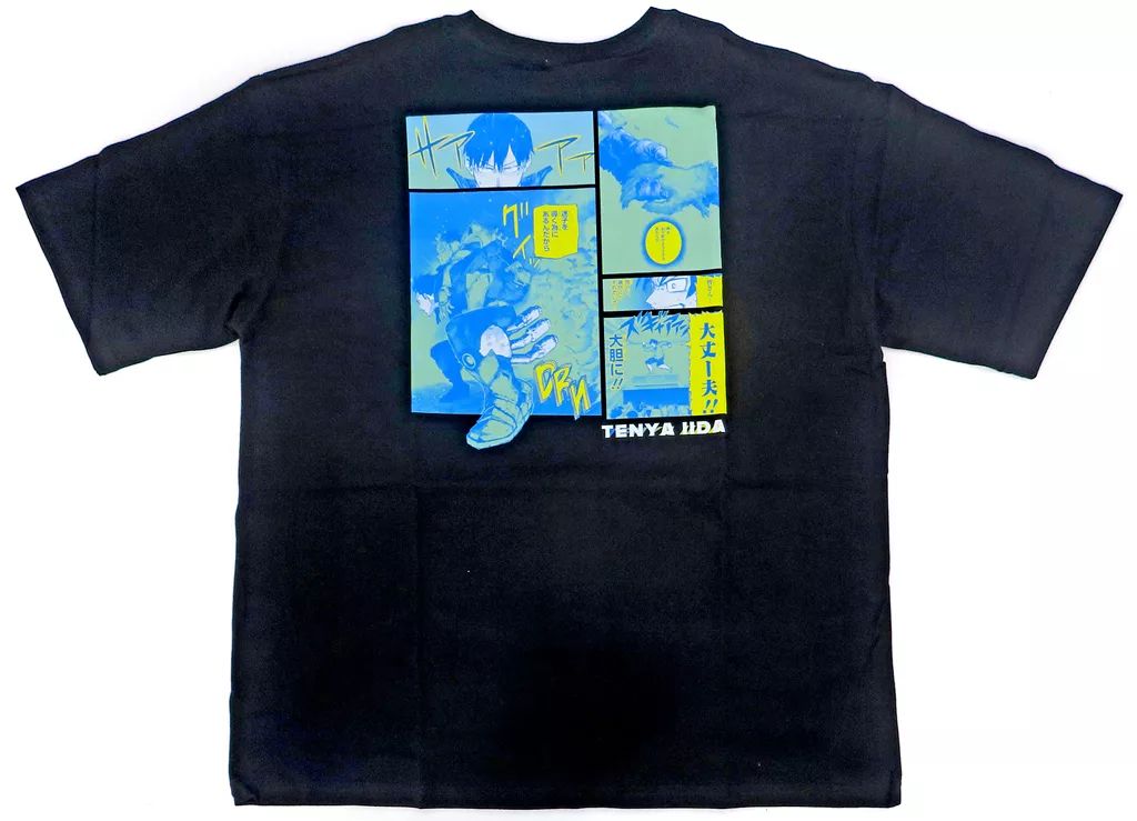 Tシャツ 飯田天哉 ポケット付きビッグシルエットTシャツ HEROES 2025 ブラック フリーサイズ 僕のヒーローアカデミア