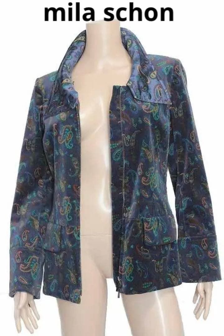 ラスト一点 ミラ ショーン ペイズリー レディース ジャケット