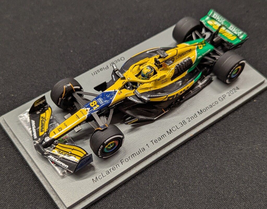 Spark model 1 43 McLaren Formula Team MCL 38 No 81 2 nd Monaco GP 2025 Oscar