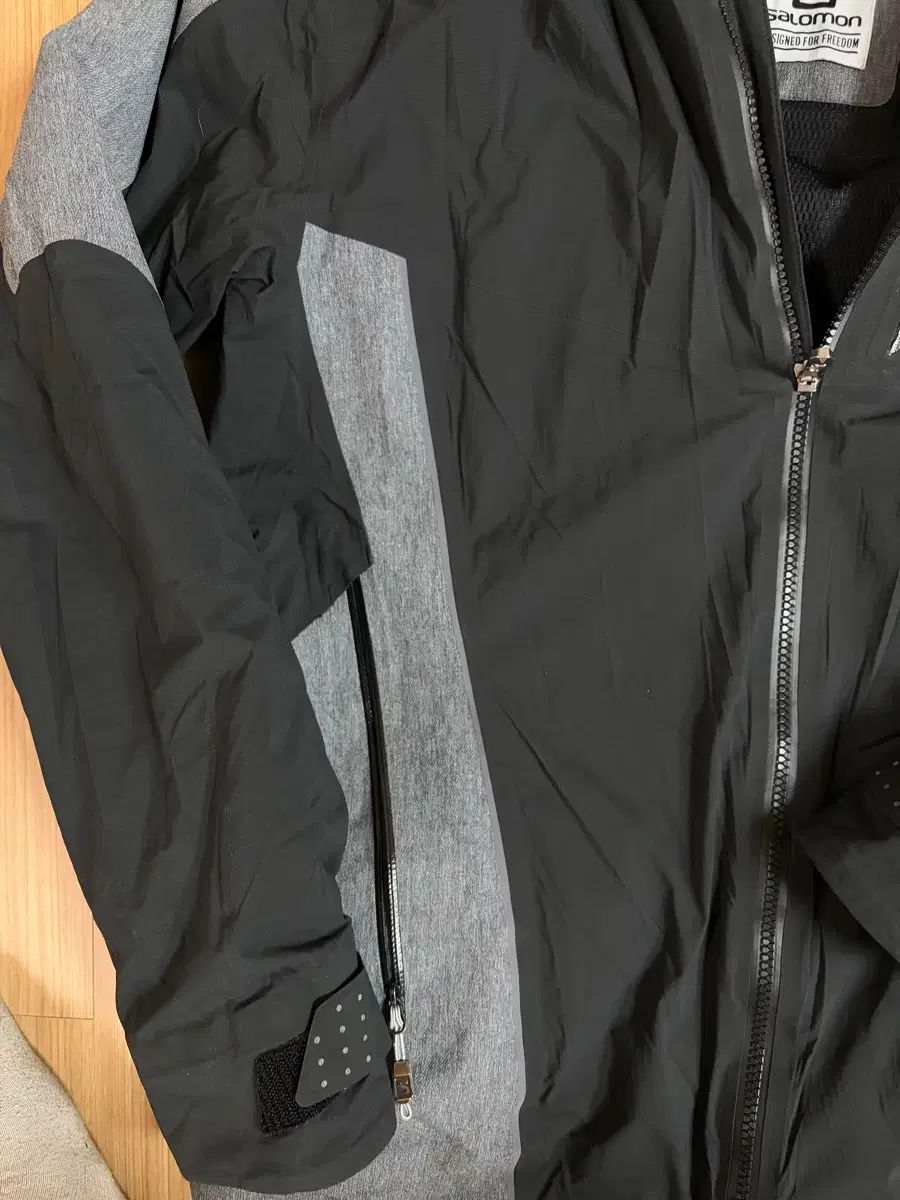  SALOMON サロモン GORE TEX ゴアテックス フード ジャケット ONE トゥー ストッパー グレー ブラック M キャンプマット その他 アウター