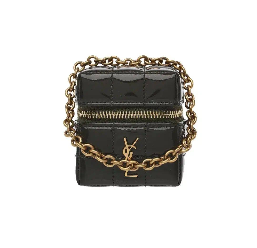 Saint Laurent サンローラン ブラック キルティング ミニ チェーンバッグ a