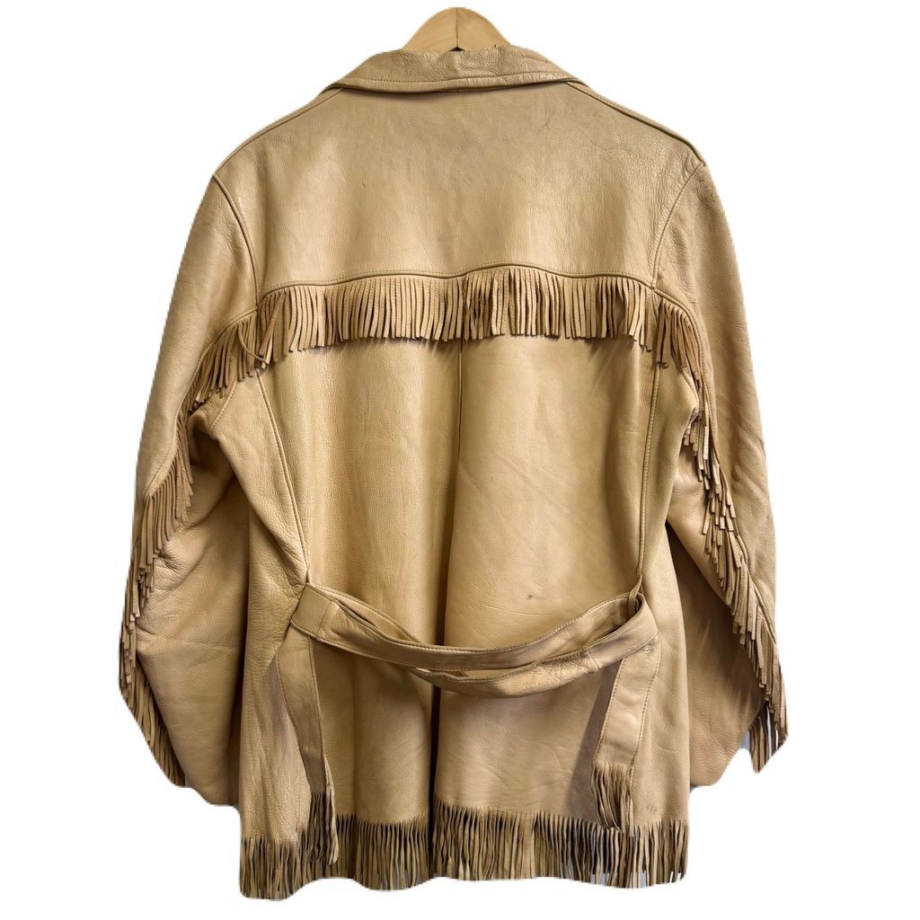 70's vintage ビンテージ Mid Western レザージャケット フリンジ