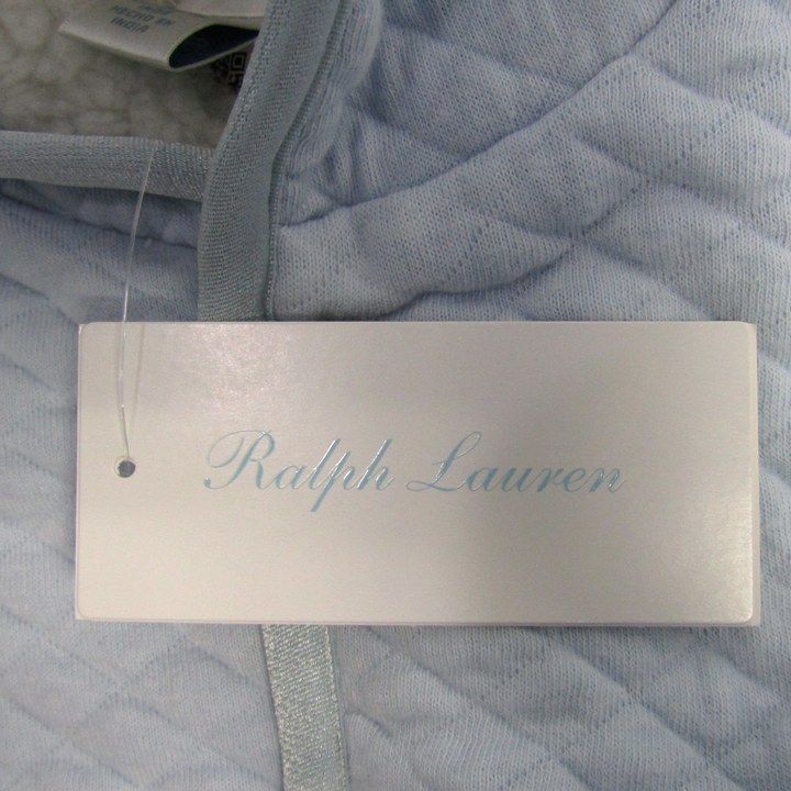  ラルフローレン ポンチョ ジャケット アウター ベビーマント 裏ボア ベビー 男の子用 18-24 Mサイズ 水色 RALPH LAUREN その他 キッズ服(100cm~)