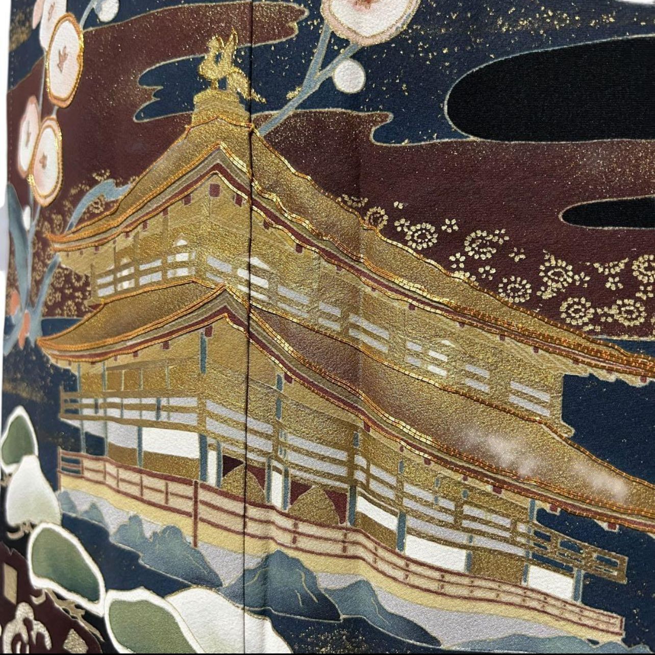 未使用近い 美品 袷 正絹 作家物 落款 五つ紋 黒留袖 フルセット