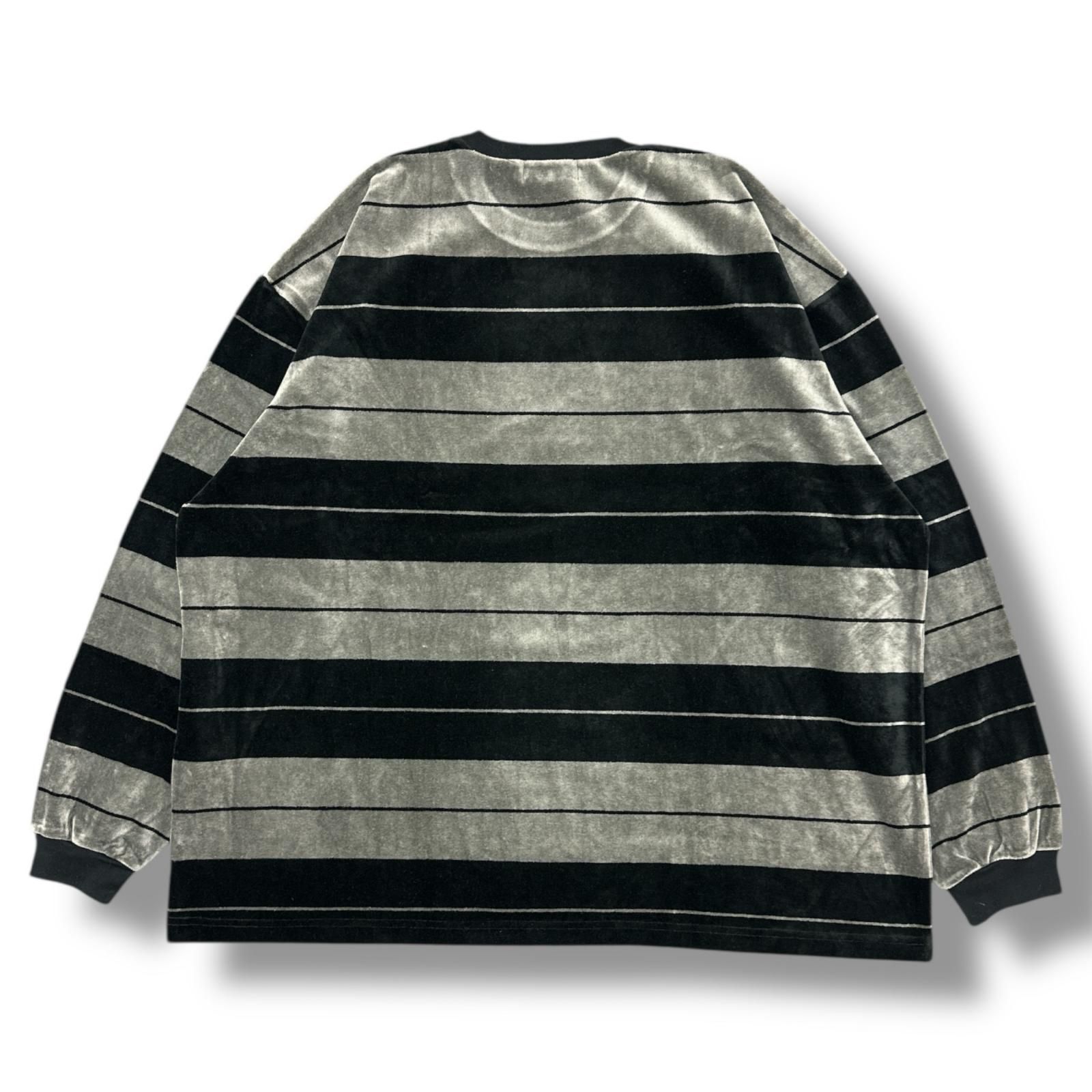 未使用 COOTIE PRODUCTIONS 25SS Velour Border L/S Tee ベロア