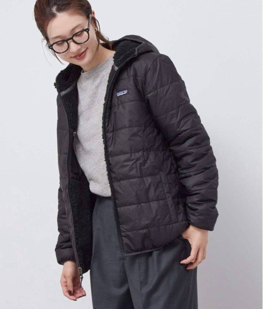 パタゴニア リバーシブル キッズ ボア ダウンジャケット XXL パタゴニア Patagonia リバーシブル ジャケット ボア XXL キッズ 子供