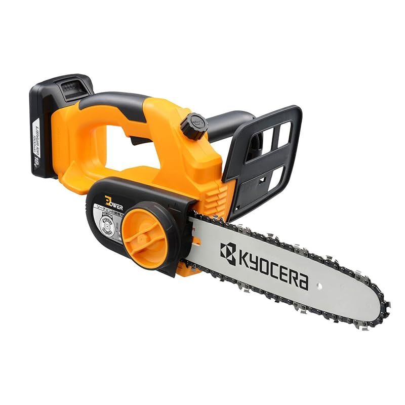 京セラ Kyocera 旧リョービ 充電式チェンソー BCS 1800 L 1 616950 A 本体の重心近くを持てるハーフトップハンドル採用で ンス良く正確な切断 リチウムイオン18 V 有効切断長さ250 mm 自動給油 セフティスイッチ 枝打ち ガーデニ