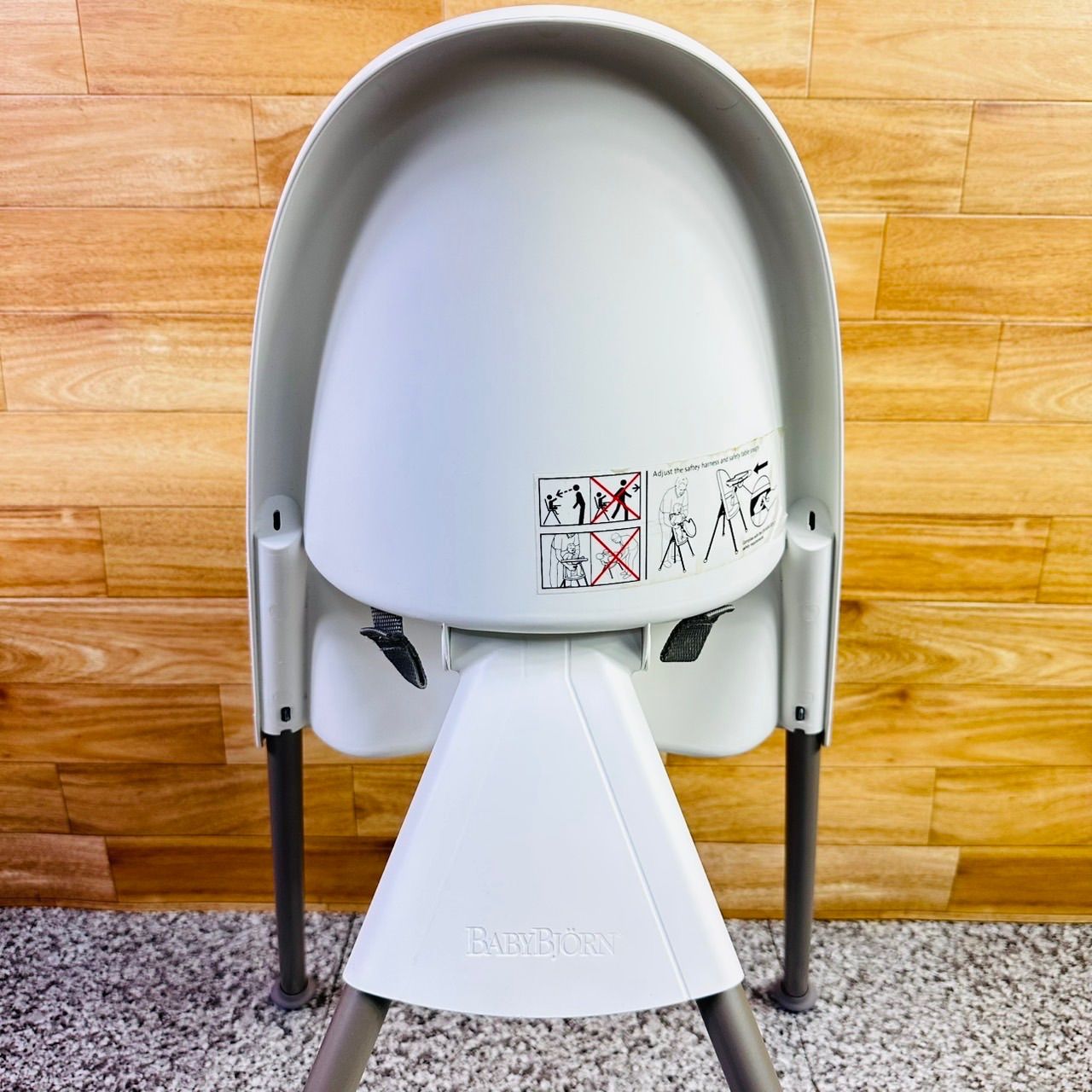 BABYBJORN ベビービョルン ハイチェア グレーホワイト ベルト テーブル