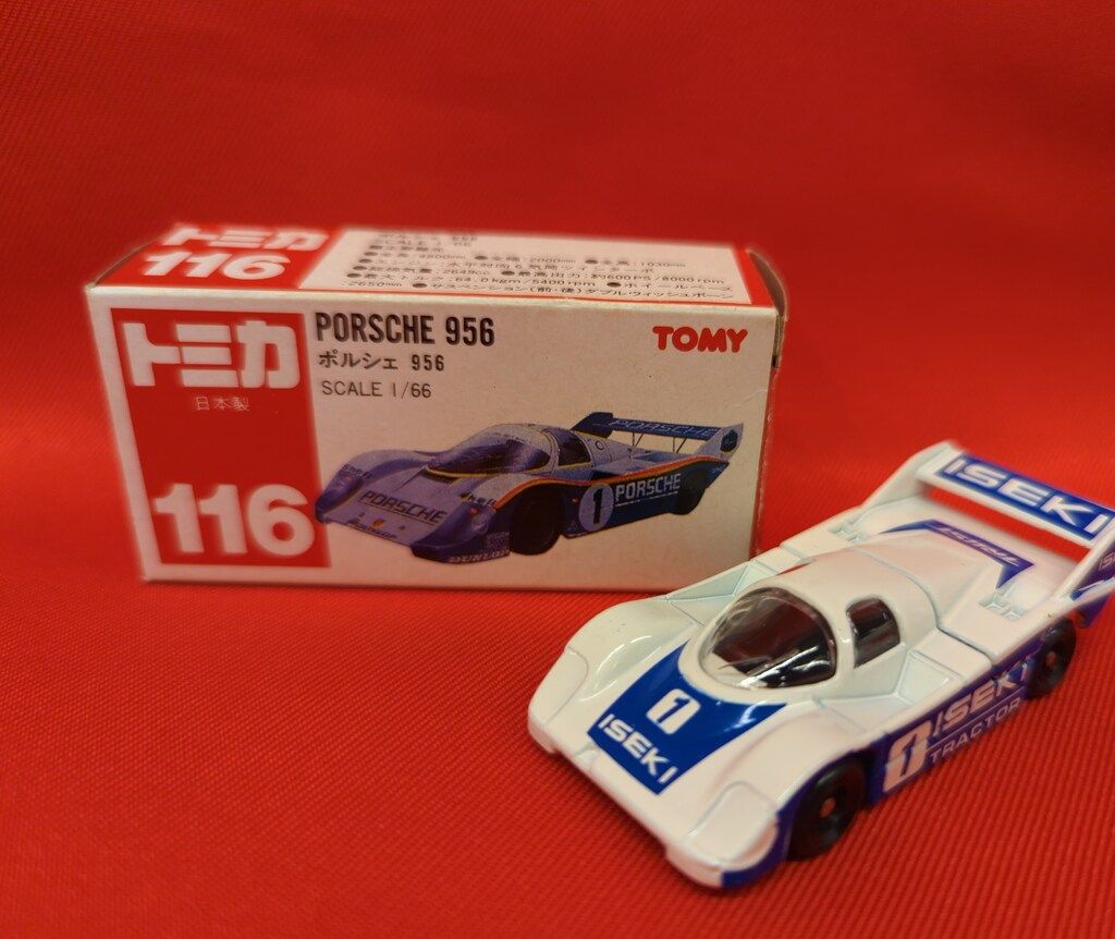トミー トミカ赤箱日本製 ポルシェ956/ISEKI 116-1-7 - メルカリ