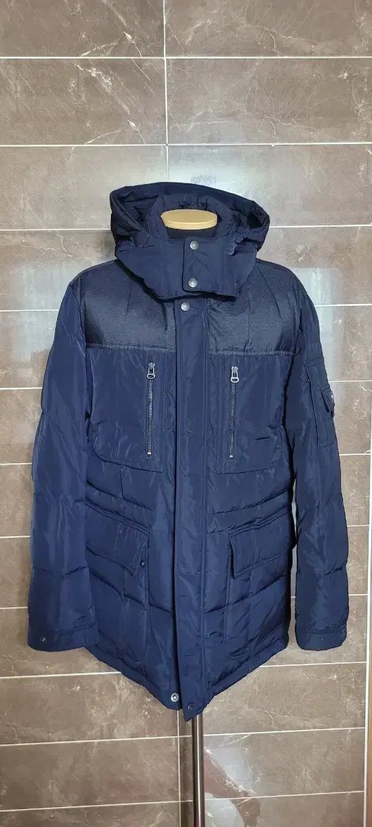 (メンズ105サイズ)OLZEN メンズ ネイビー ダウン