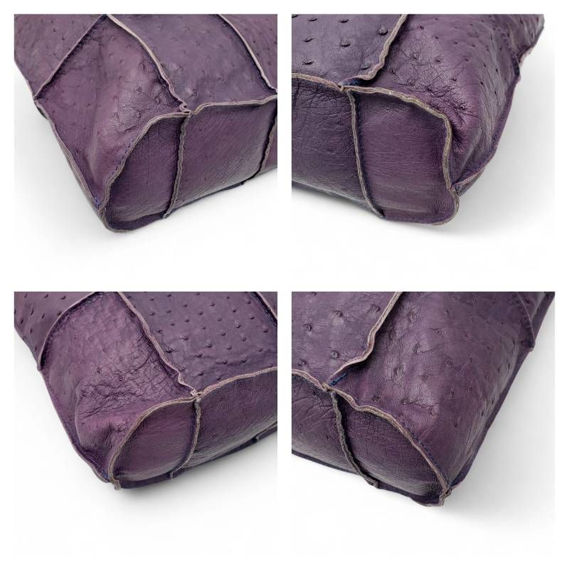 ZAO トートバッグ オーストリッチ JRA認定 レザー 本革 A4収納可能