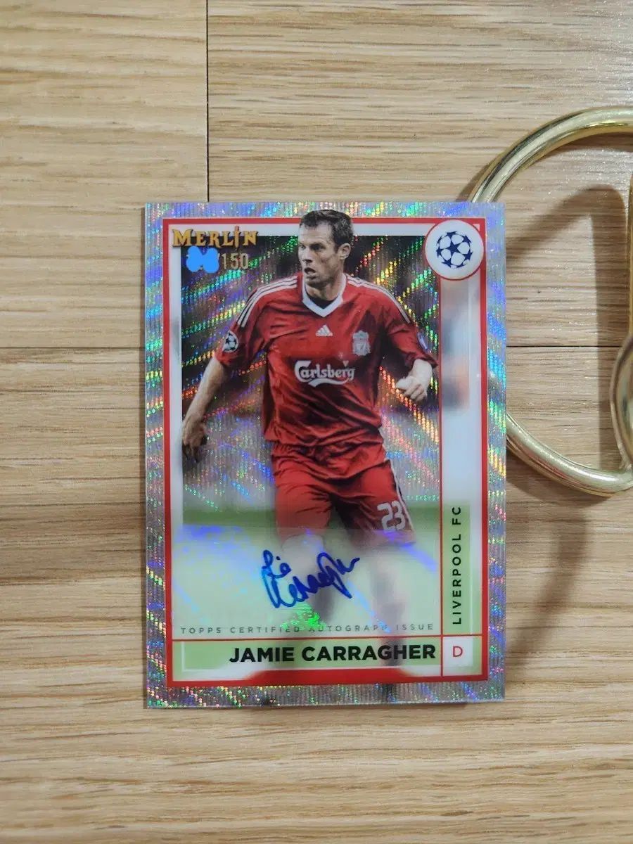 23 トップス マル リン 150 リヴァプール ジェイミー キャラガー サイン オート サッカーカード