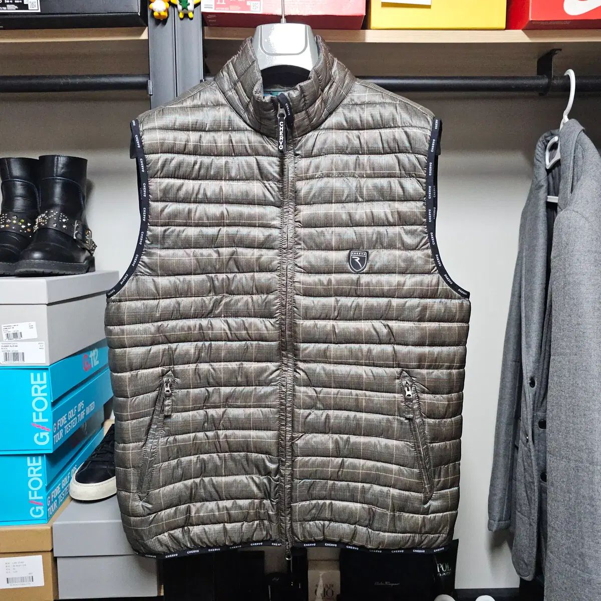 シェルボ PRO THERM メンズゴルフ ジップアップダウンベスト SWINGベスト 100