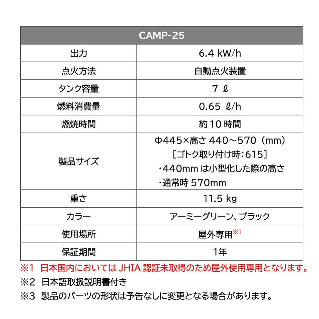 灯油トーブ キャンプ25