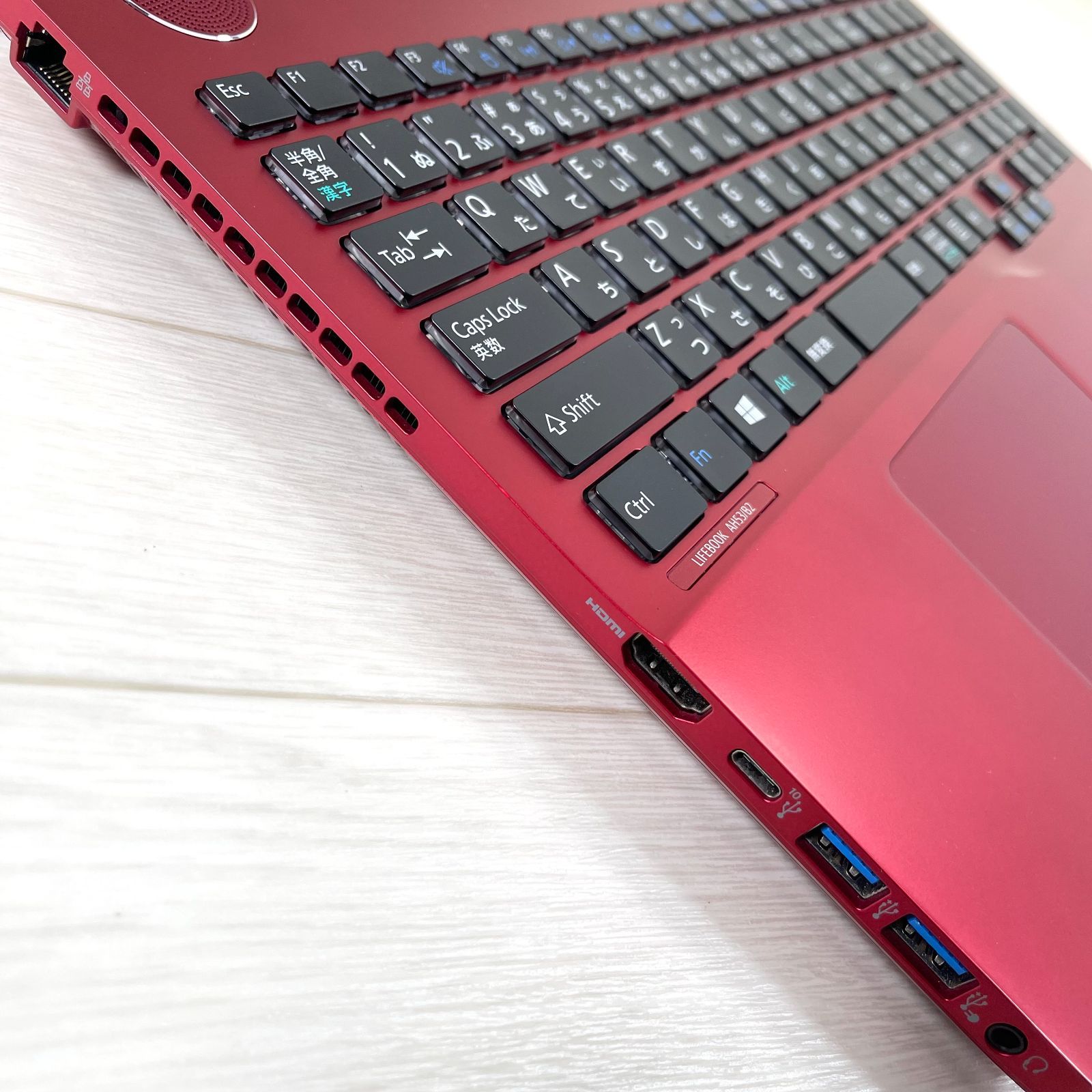 Core i7✨8世代✨SSD512GB✨Office✨薄型✨赤✨ノートパソコン 富士通 LIFEBOOK 第7世代 i7 新品SSD512GB メモリ16GB Windows11 25H2