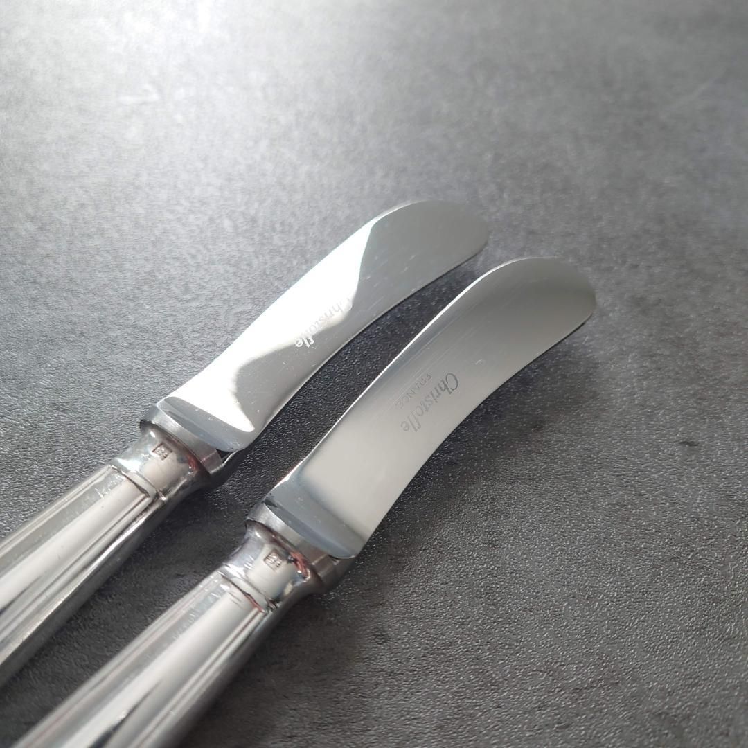 希少 美品 クリストフル アルビ バターナイフ 2点 - メルカリ