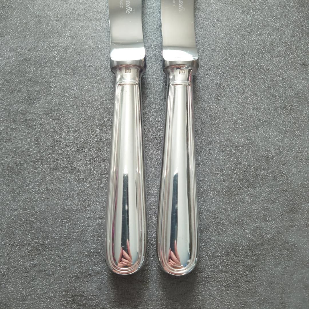 希少 美品 クリストフル アルビ バターナイフ 2点 - メルカリ