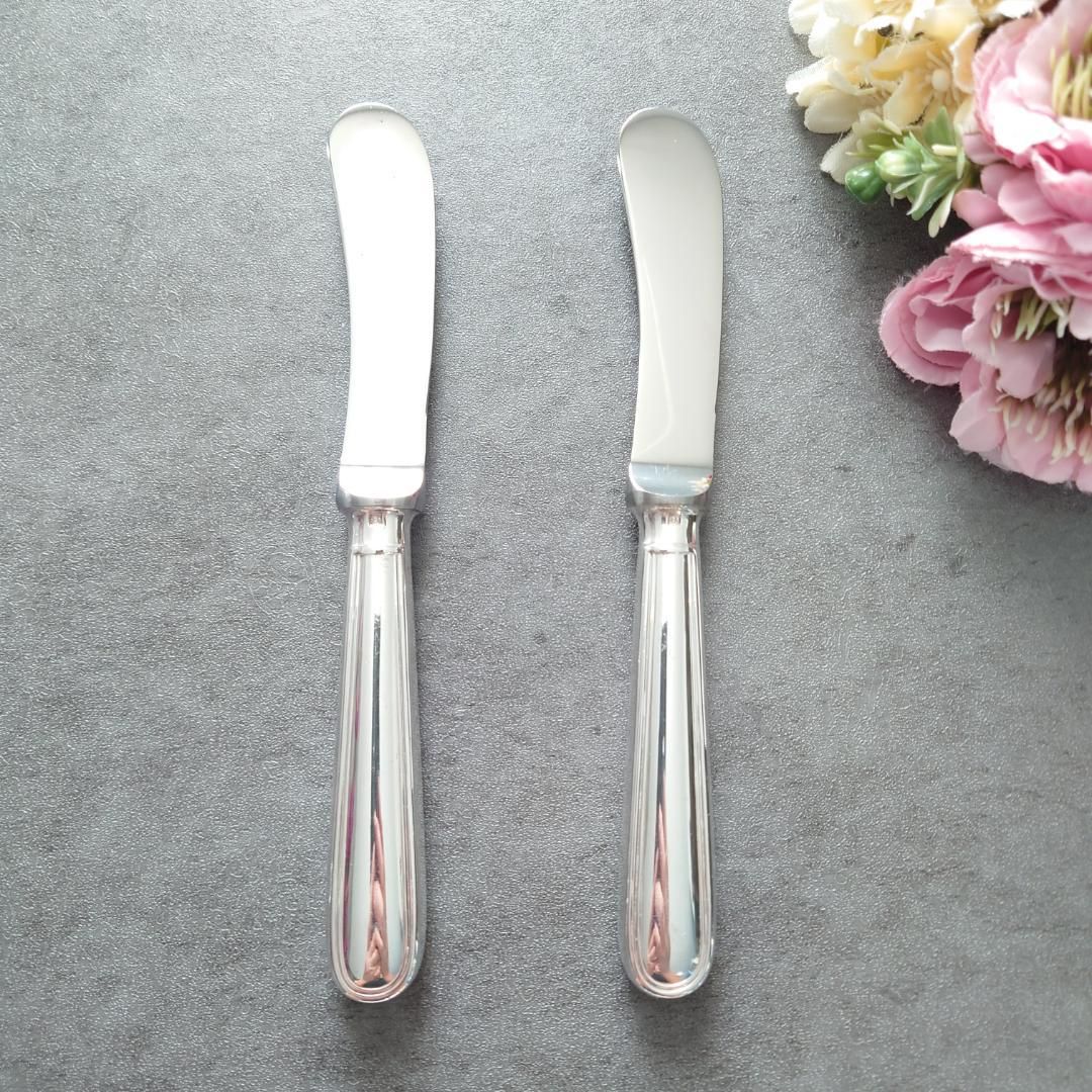 希少 美品 クリストフル アルビ バターナイフ 2点 - メルカリ