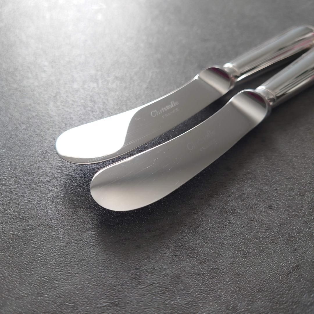 希少 美品 クリストフル アルビ バターナイフ 2点 - メルカリ