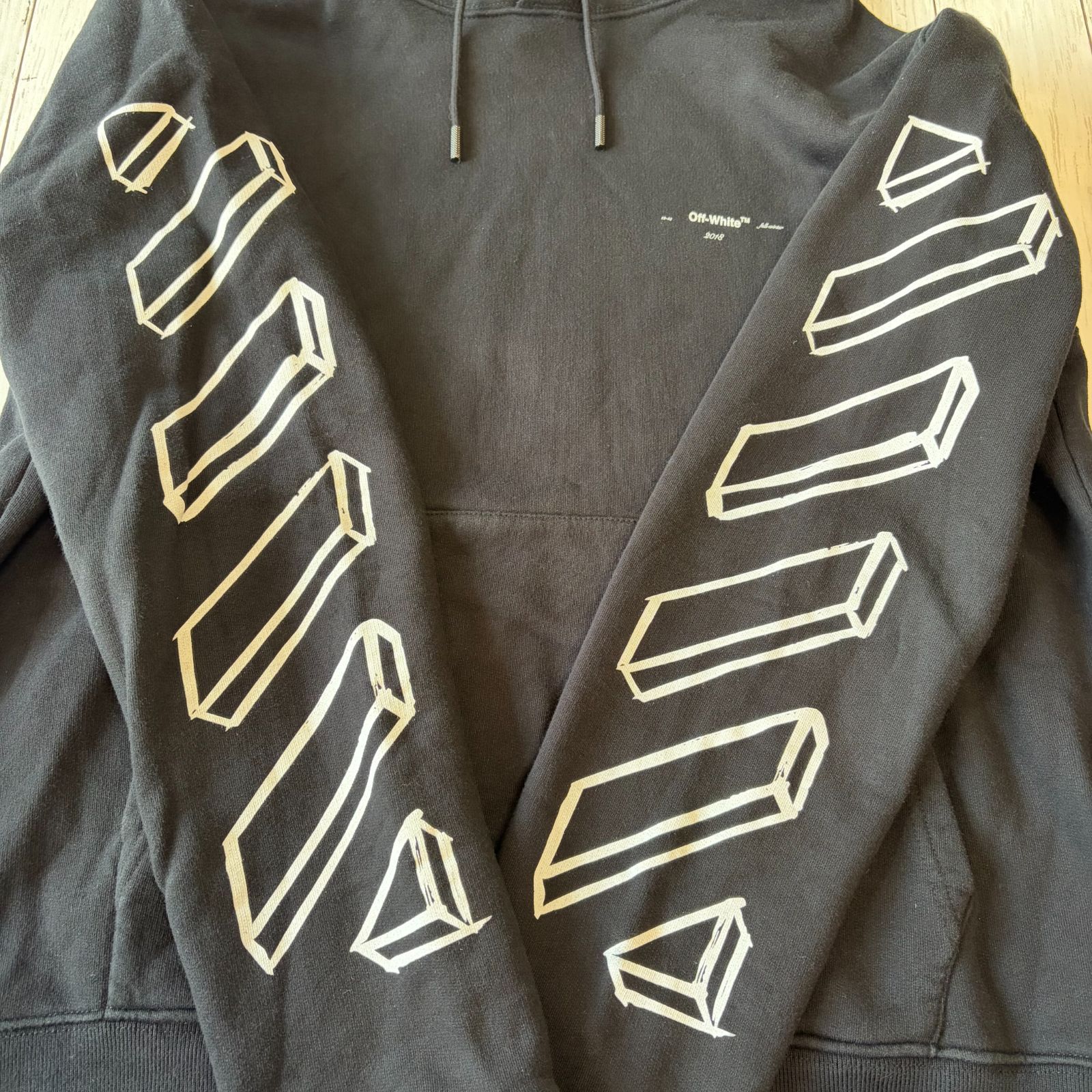 OFF-WHITE オフホワイト MARKER ARROWS HOODIE パーカー XL バック 