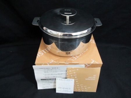 クリステル CRISTEL 蓋付両手鍋 ソースパン 深型 20 cm 3 0 L