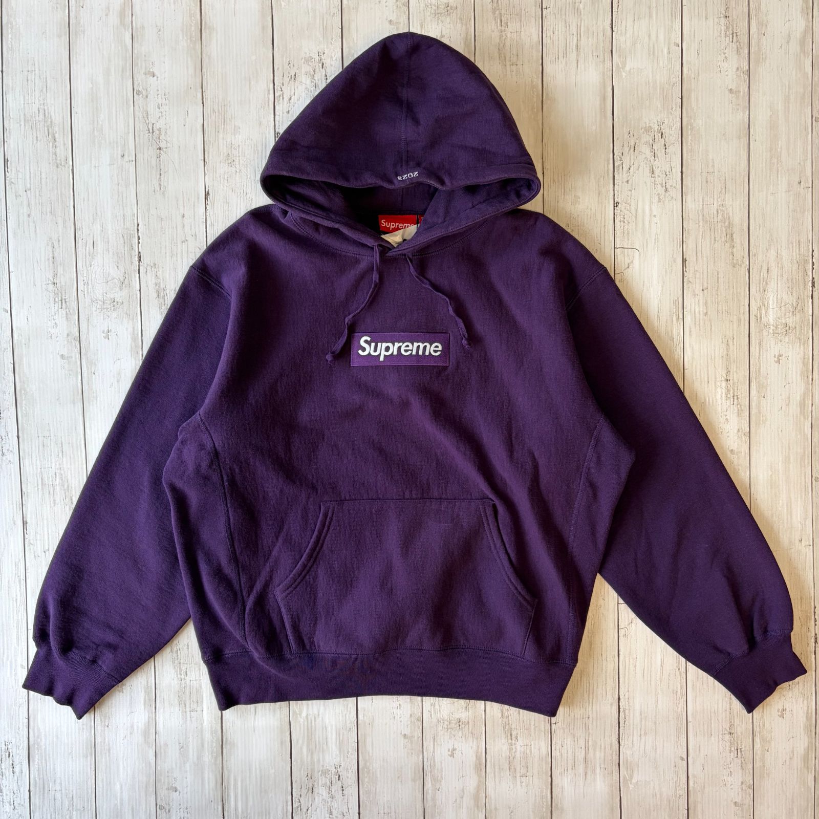 Supreme Box ロゴ フーデッド パープル M Box Logo Hooded Sweatshirt 