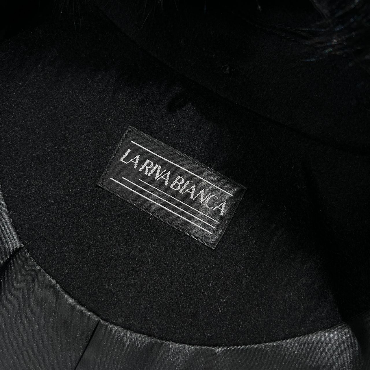 カシミヤ100% LA RIVA BIANCA ラリアビアンカ 毛皮 フォックス ファー 